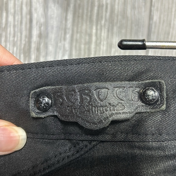 29.25” Waist, Tag Size 4 Rerock For Express Black Coated Jean Legging EUC - Picture 4 of 8